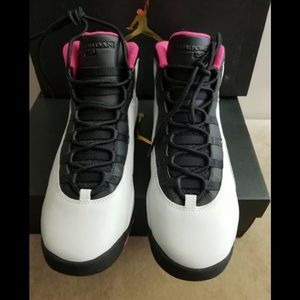 Jordan Retro 10 Platinum/Vivid Pink/Black
